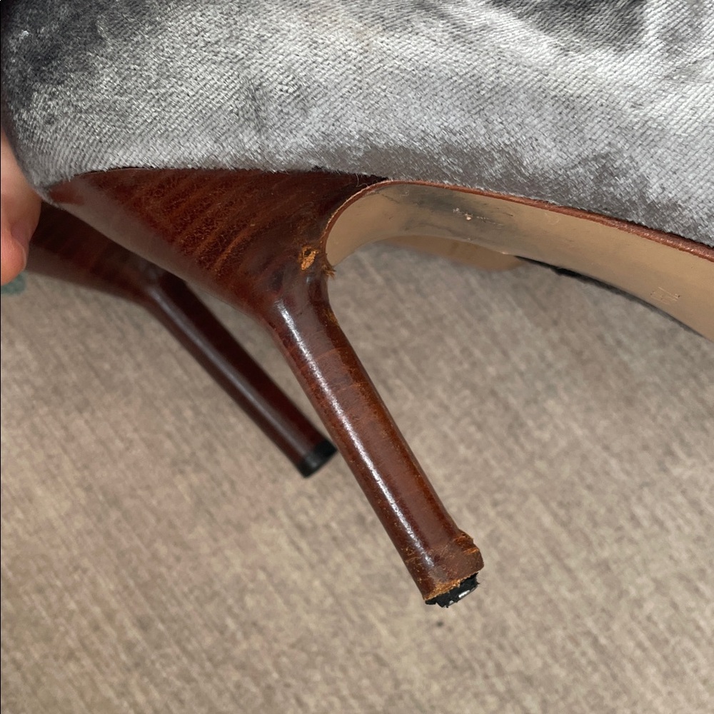 Gucci Velvet Over the knee boots - Picture 9 of 11